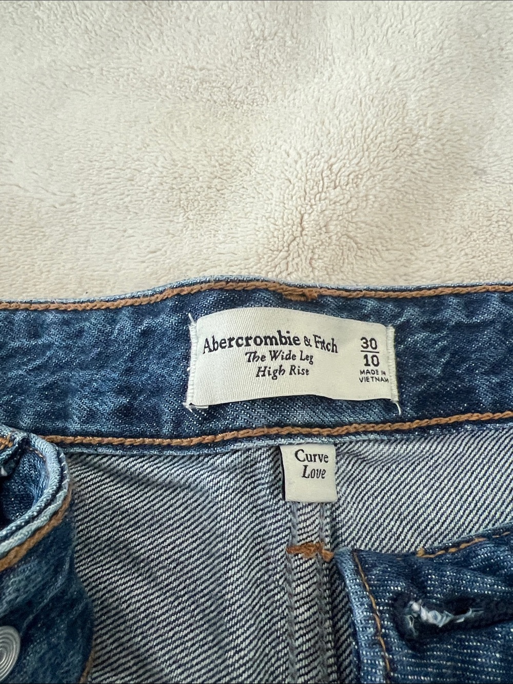 Abercrombie & Fitch curve love high rise Wide-Leg Jeans - Picture 2 of 3